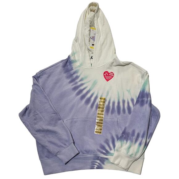 Wildfox New Cropped Tie Dye French Terry Hoodie size M - Picture 1 of 12